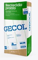 Mortero premezclado cementoso, Recrecido pronto de Gecol. Saco 25 kg